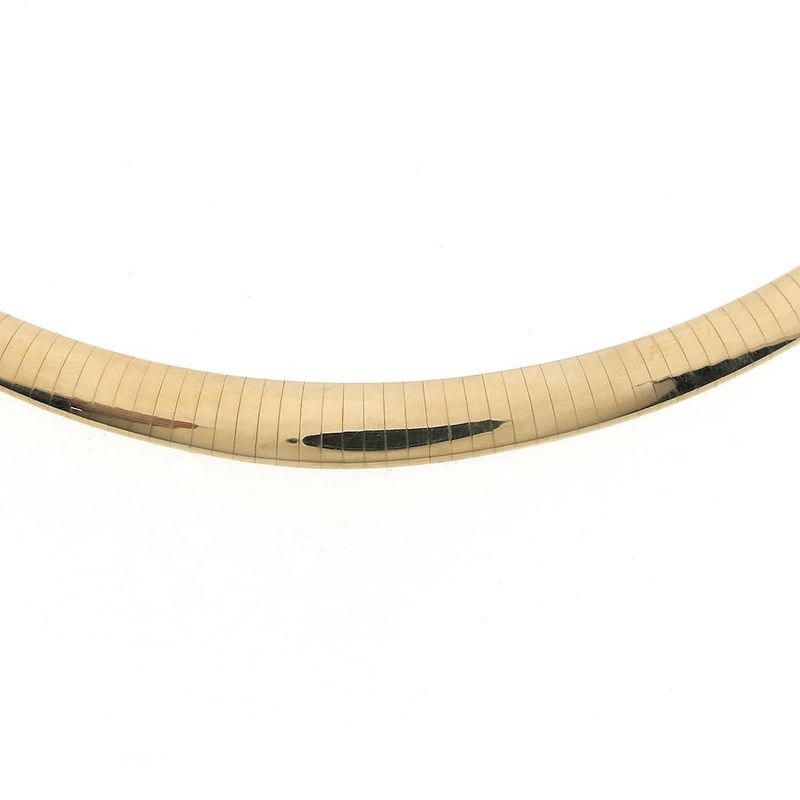 Image 3 of Gold Omega link necklace