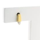 Image 4 of Gold subtle stud earrings with diamond; 0.05 ct.