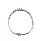 Image 6 of White gold link bracelet with sapphire