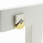 Image 4 of Bicolor gold stud earrings with zirconia