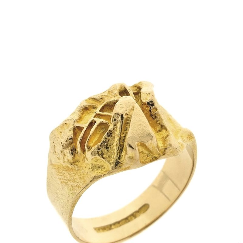 Image 3 of Gold Lapponia ring; 'Sormus Samurai'