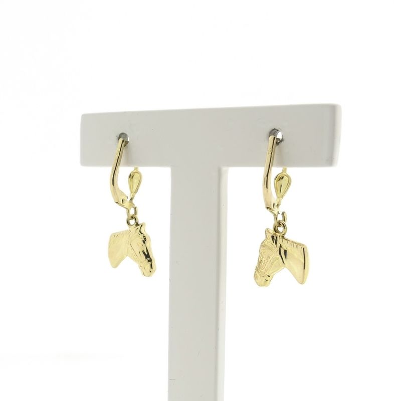 Image 4 of 8 Carat Horse Head Earrings