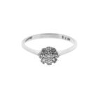Image 3 of White gold entourage ring with 0.25 ct. diamond | Diamonde