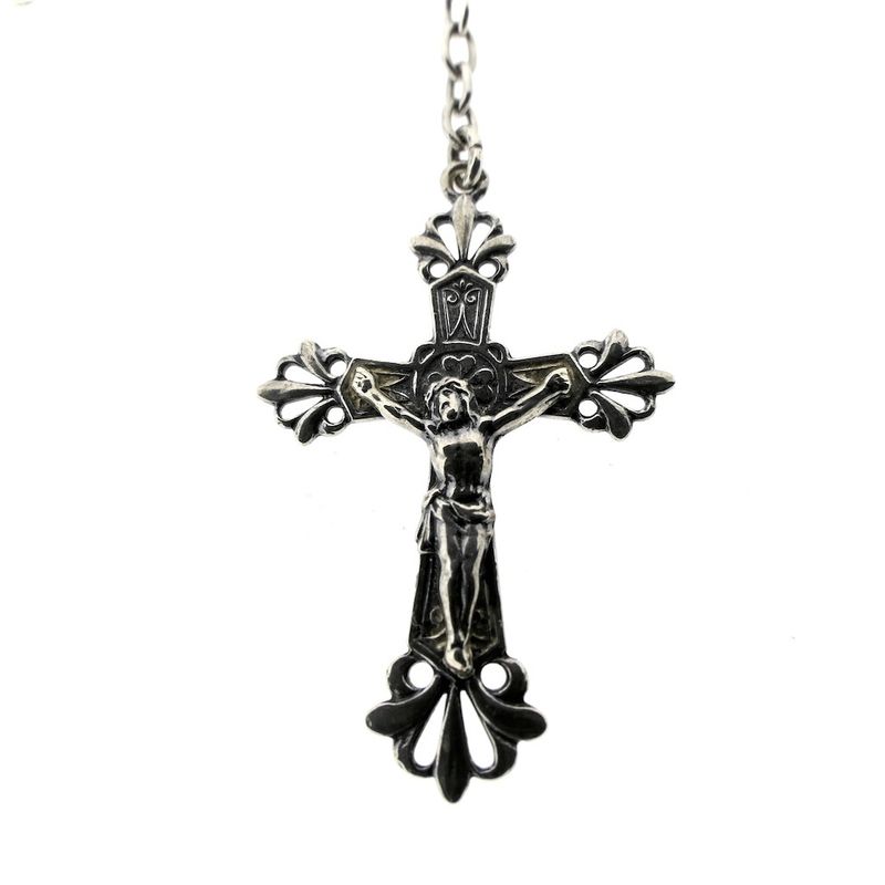 Image 9 of Silver rosary | 65 cm