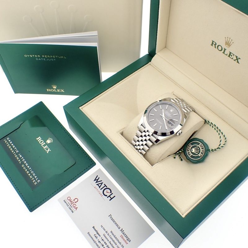 Image 2 of Rolex Datejust 126300; Men's watch with rhodium dial