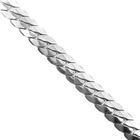 Image 3 of Silver flat gourmet link chain | 50 cm