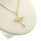 Image 8 of Gold pendant of a cross with zirconia