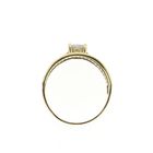 Image 5 of Wide gold ring with zirconia