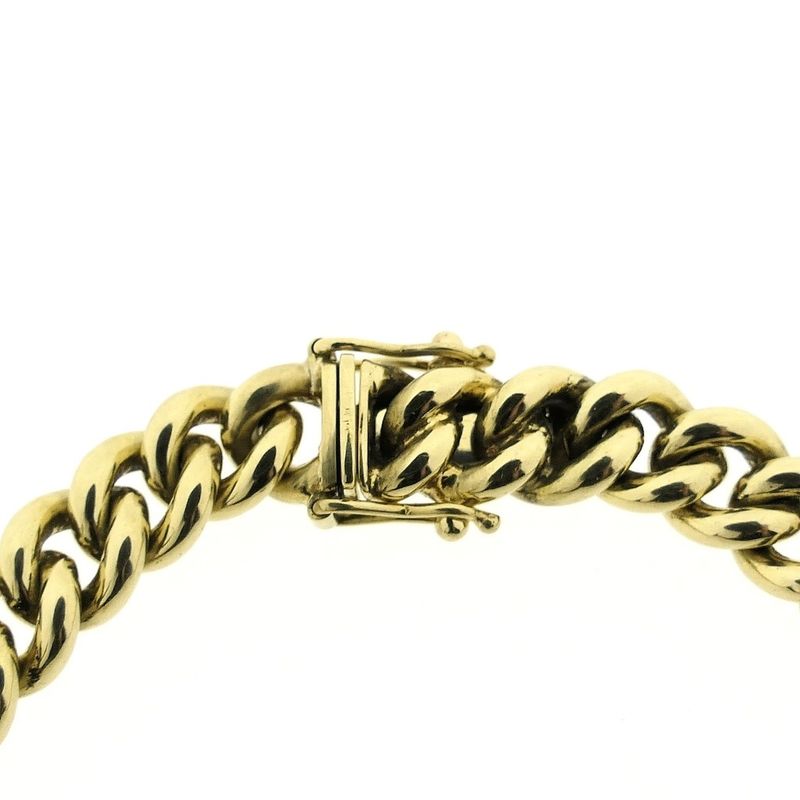 Image 8 of Solid gold gourmet link bracelet