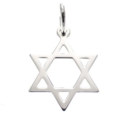 Silver charm; Star of David Image 1 of Silver charm; Star of David