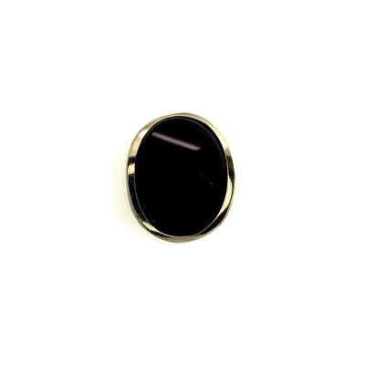 Image 2 of Gold signet ring with onyx