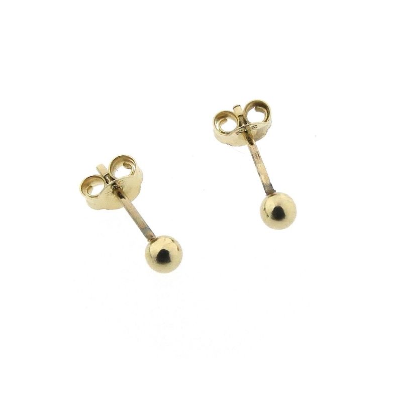 Image 4 of Gold stud earrings | Basic