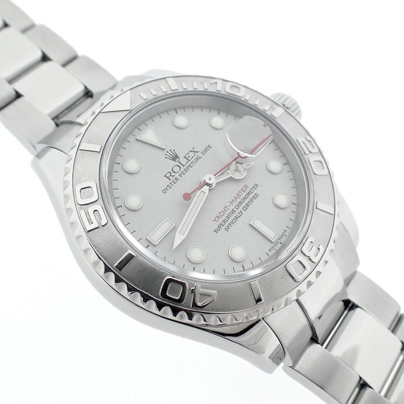Image 4 of Rolex Yachtmaster 16622; Men's watch with platinum bezel/dial