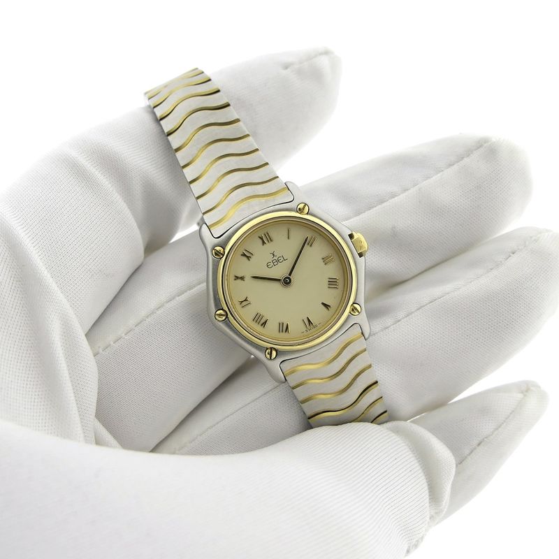 Image 6 of Ebel Classic Wave 166901; 18k gold/steel women's watch