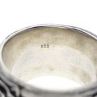 Image 3 of Silver wide ring with rose engravings