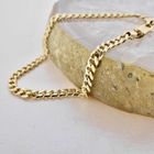 Image 2 of Gold gourmet link bracelet | 20 cm