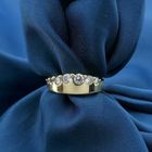 Image 10 of Gold ring with zirconia