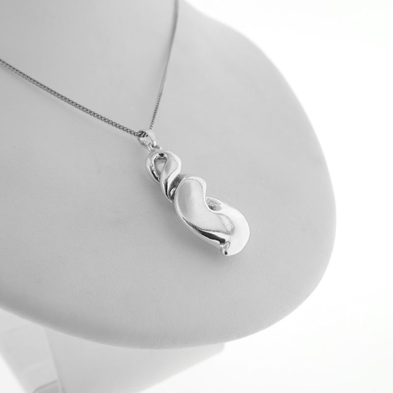 Image 7 of Silver pendant with a convex design