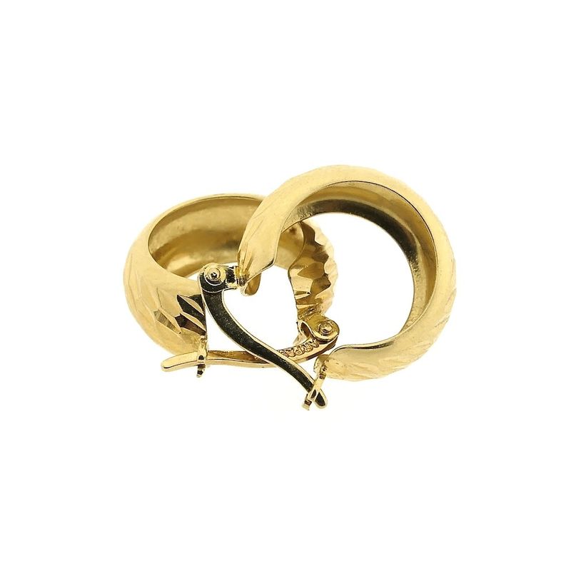 Image 10 of Gold-plated hoop earrings; Arpas | Ø 15.5 mm