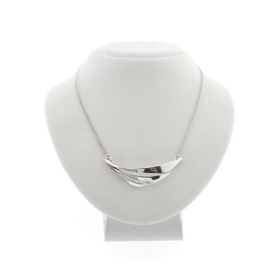 Image 1 of Silver necklace with fixed pendant