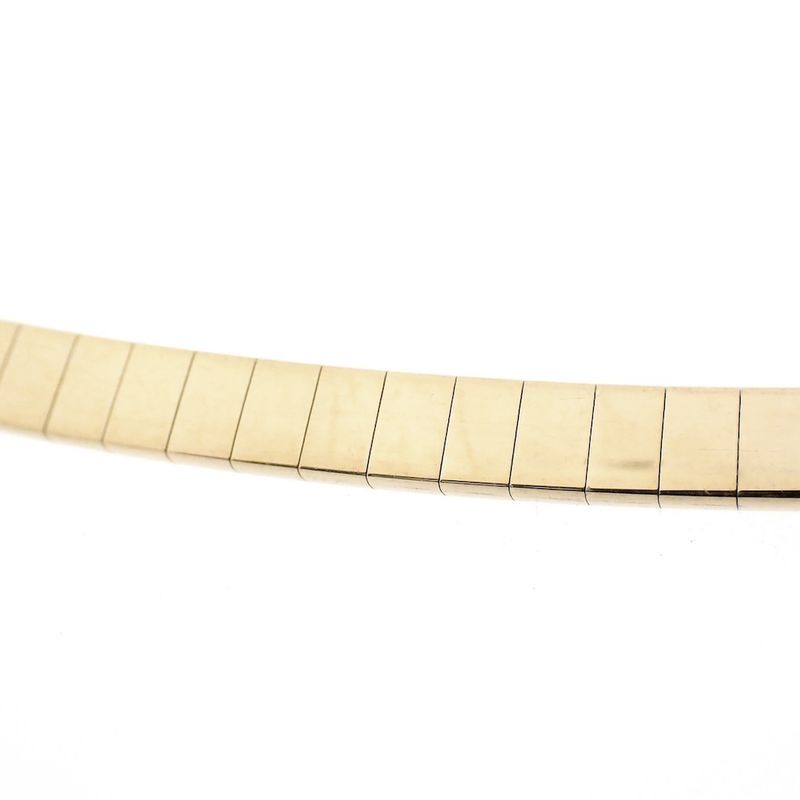 Image 9 of Gold Omega link necklace | 41 cm