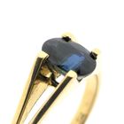 Image 1 of Gold ring with sapphire