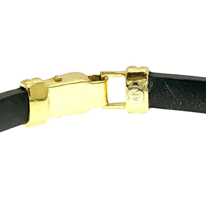 Image 4 of Rubber and gold ladies bracelet | 16 cm