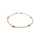 Image 5 of 18 ct. Gold bracelet with red coral | 16.5 cm