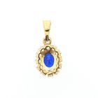 Image 5 of 18K gold pendant with synthetic sapphire and zirconia
