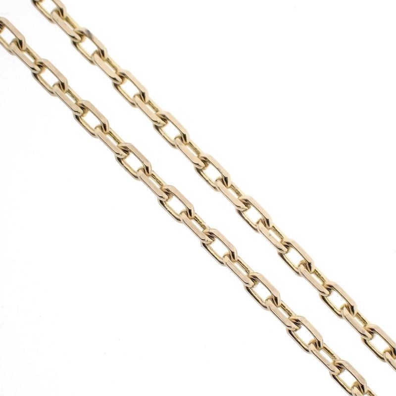 Image 3 of Gold anchor link chain | 61 cm
