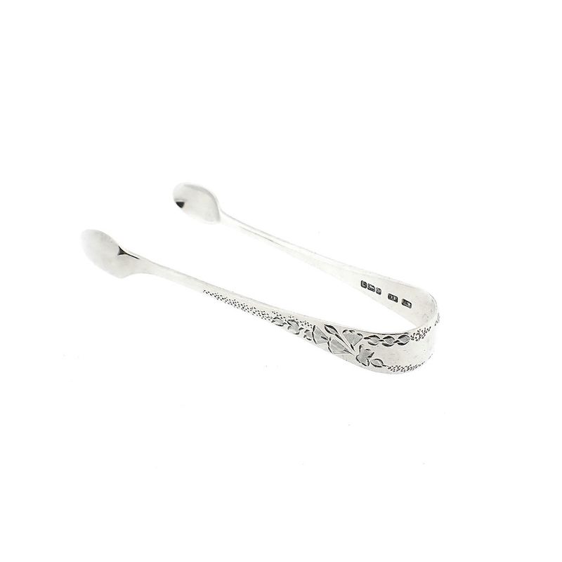 Image 1 of English silver sugar tongs | Vintage