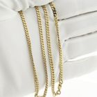 Image 8 of 8-karat flat gourmet link chain | 50 cm