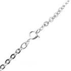 Image 8 of Silver long anchor link necklace | 70 cm