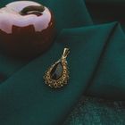 Image 2 of Vintage gold pendant with garnet