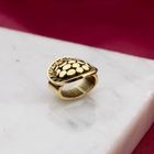 Afbeelding 2 van Vintage gouden schuifhanger met organisch patroon
