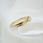 Image 6 of Gold ring with zirconia stones