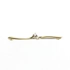 Image 1 of Gold brooch with diamonds; 0.08 ct.