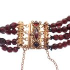 Image 2 of Antique glass bead bracelet with gold clasp