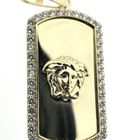 Image 3 of Gold pendant with the head of Medusa and zirconia