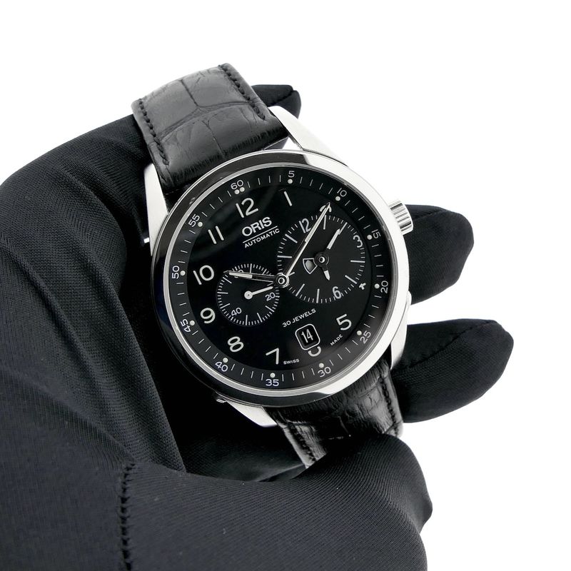 Image 6 of Oris Classic Worldtimer XXL 7513; Automatisch heren horloge met GMT