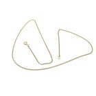 Image 4 of Gold gourmet link chain | 50 cm