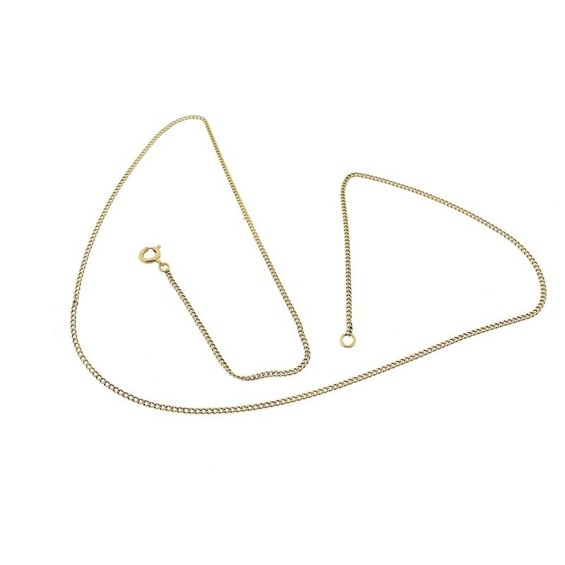 Image 4 of Gold gourmet link chain | 50 cm