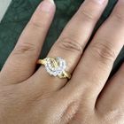 Image 2 of 18-karat gold ring with pavé settings and diamonds | approx. 0.65 ct.