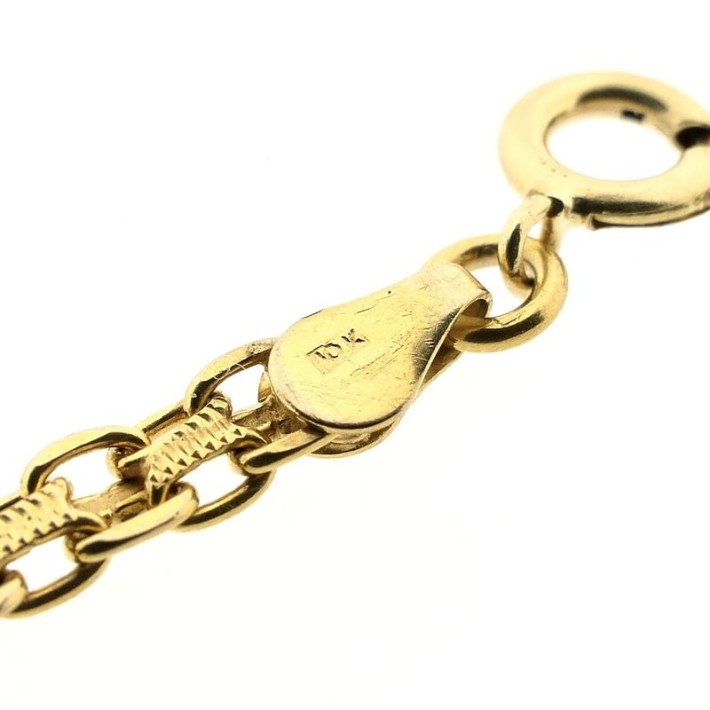 Image 8 of 10-karat bracelet with a mix of gemstones | 19 cm