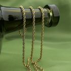 Image 2 of 9K Twisted Link Chain | 45.5cm