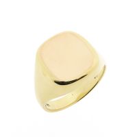 Two-tone gold signet ring | Men's
