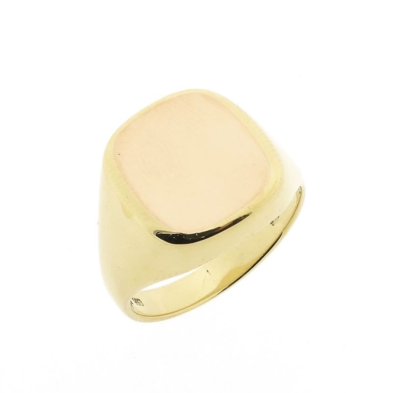 Image 1 of Two-tone gold signet ring | Men's