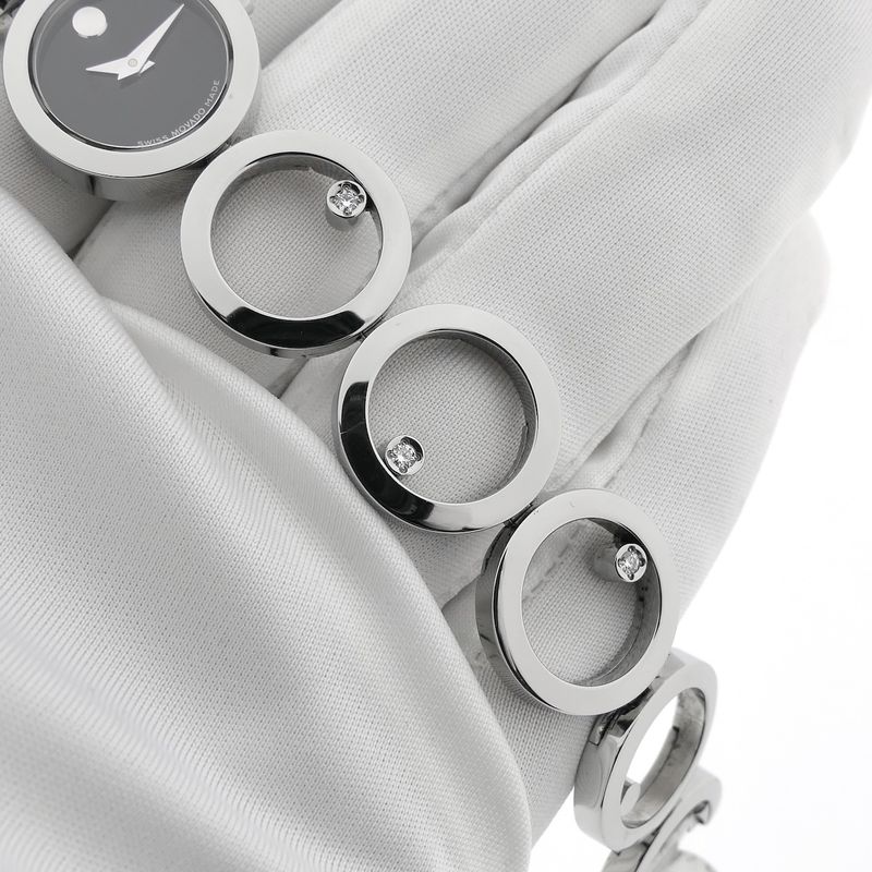 Image 3 of Movado 84 A1 1811 Ono Museum; Women's watch with diamonds