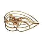 Image 4 of Two-tone gold fantasy brooch with pearl and diamond