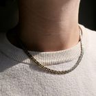 Image 8 of Two-tone gold fantasy link chain